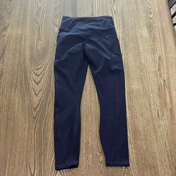 Fabletics Oasis PureLuxe High-Waisted 7/8 Leggings High Rise Stretch Blue Sz XS - Picture 7 of 11